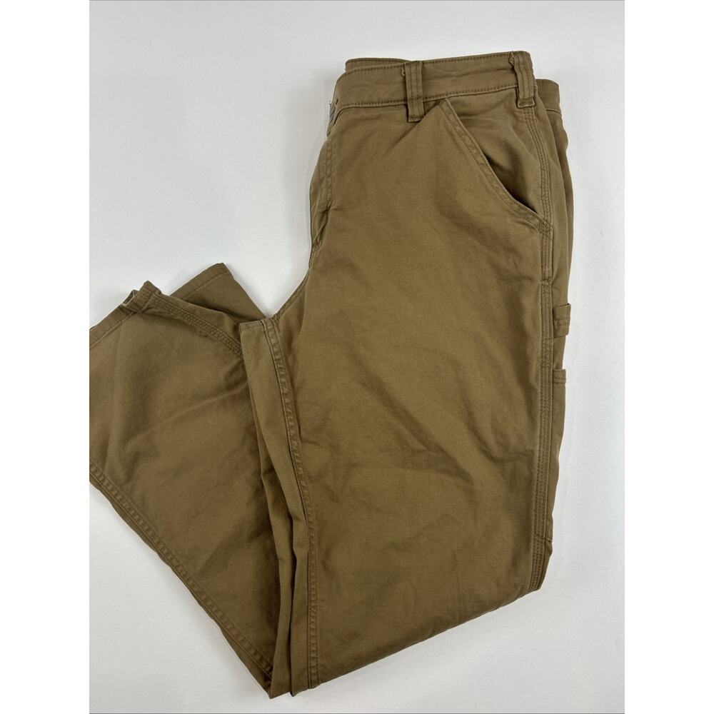 Carhartt Carpenter Pants Womens 16 Original Fit Utility Pants Canvas Brown Work